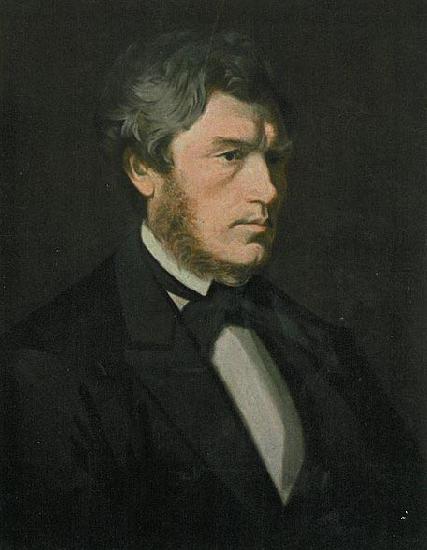 Knud Bergslien Painting of Norwegian writer Carl Fredrik Diriks.